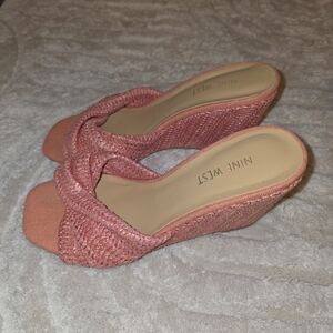 Nine West Coral Braided Slide Heels – Size 8 (Worn Once)